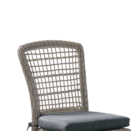 Alaterre Furniture Asti All-Weather Wicker Outdoor 37"H Set of Two Dining Chairs with Cushions AWWF06FF